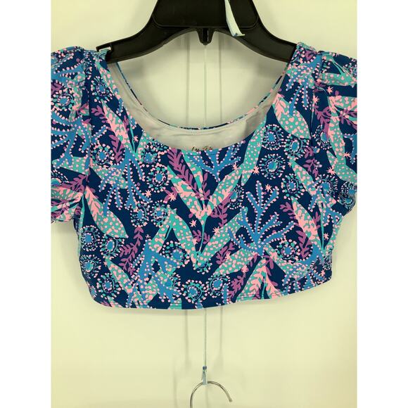 Lilly Pulitzer Girl 14 Barton Blue Star Gazing Arlen Bikini Two Piece Set G35-10 - Picture 4 of 11